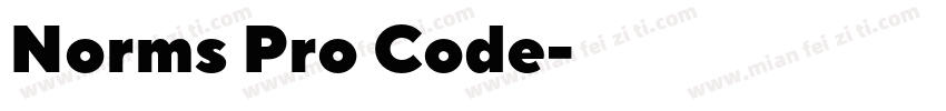 Norms Pro Code字体转换